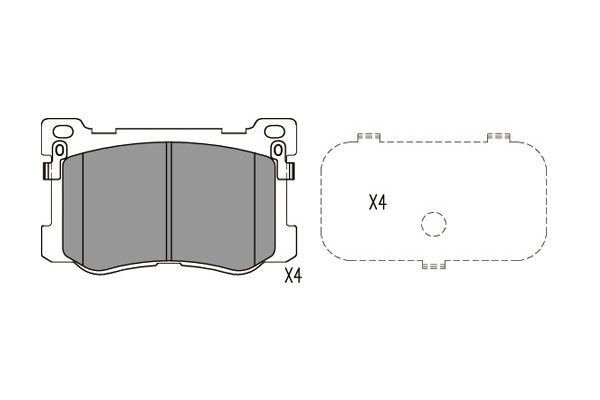 KAVO PARTS Jarrupala, levyjarru KBP-3048